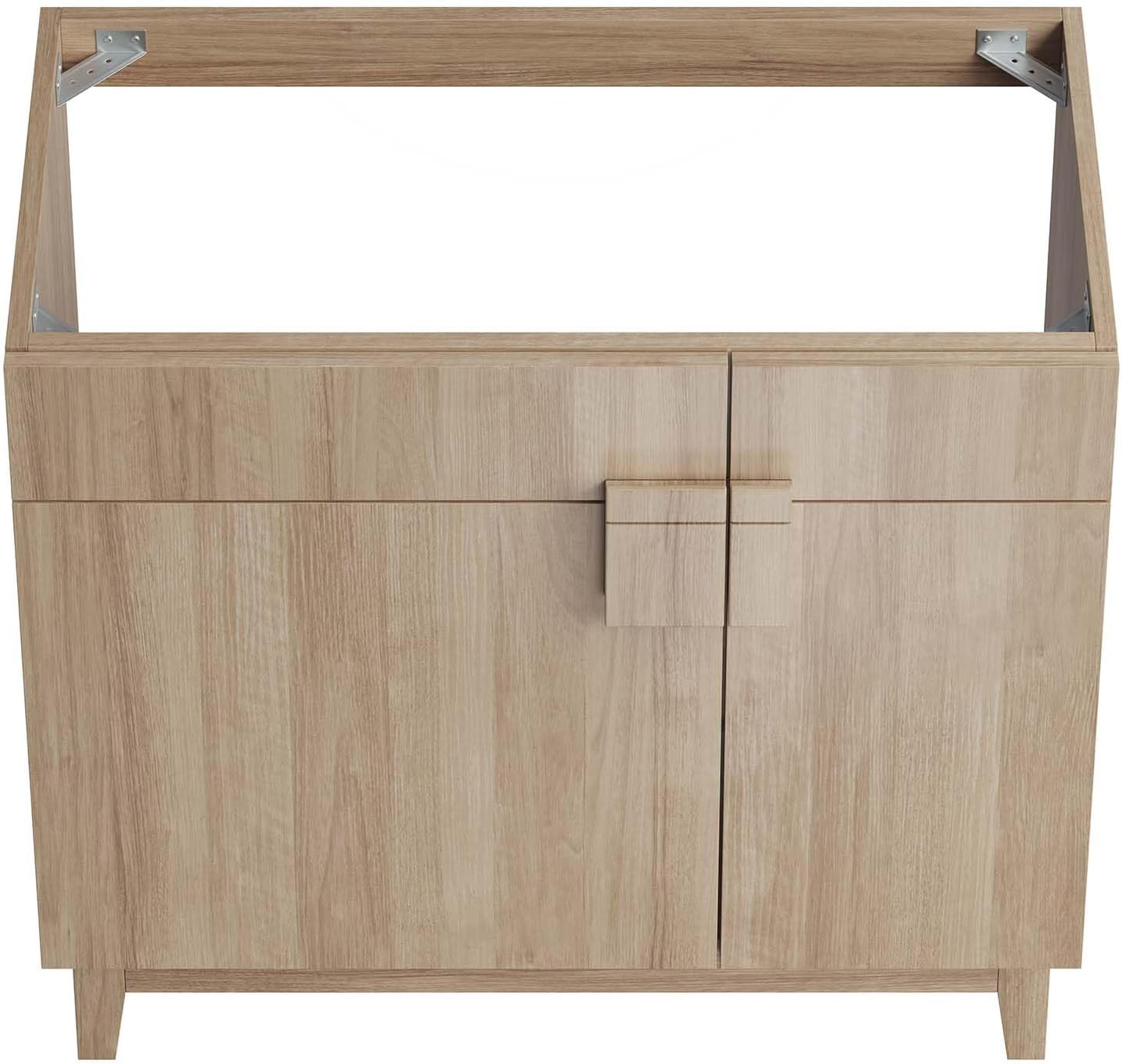 36″ Oak Bathroom Vanity Cabinet – Sink Basin Not Included, EEI-6400-OAK