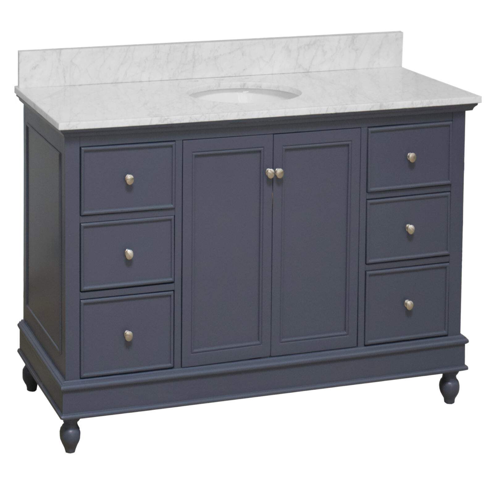 Bella 48-inch Vanity with Carrara Marble Top