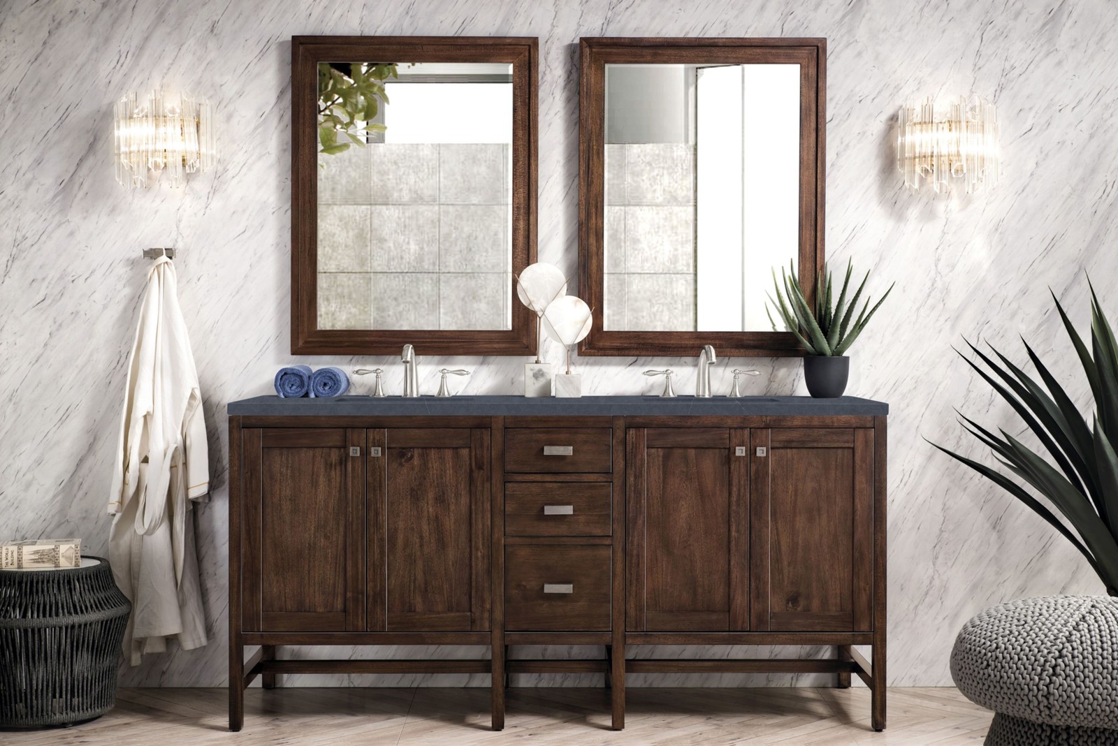 James Martin Vanities E444-V72-3CSP Addison 72″ – Mid Century Acacia