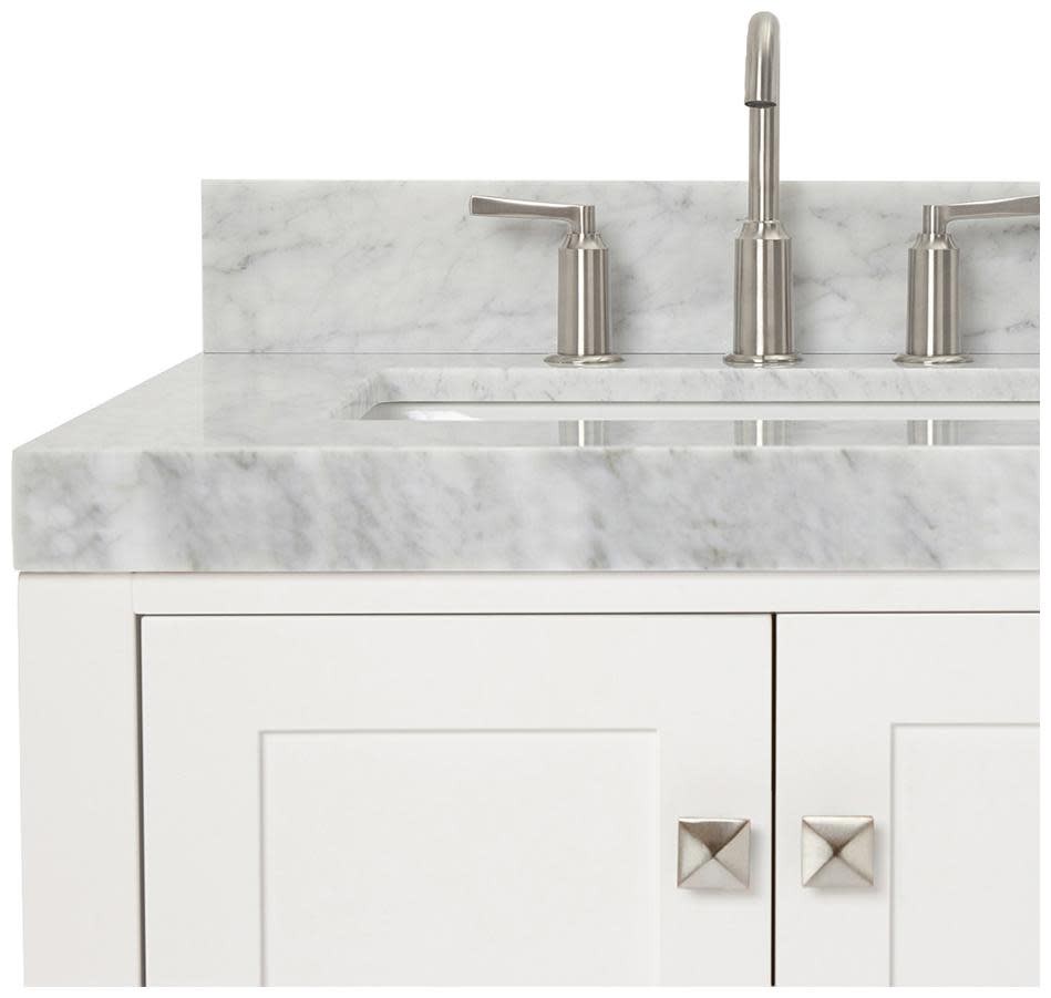 Ariel A036SLCW5RVO Cambridge 36″ – Espresso / Italian Carrara Marble Top /