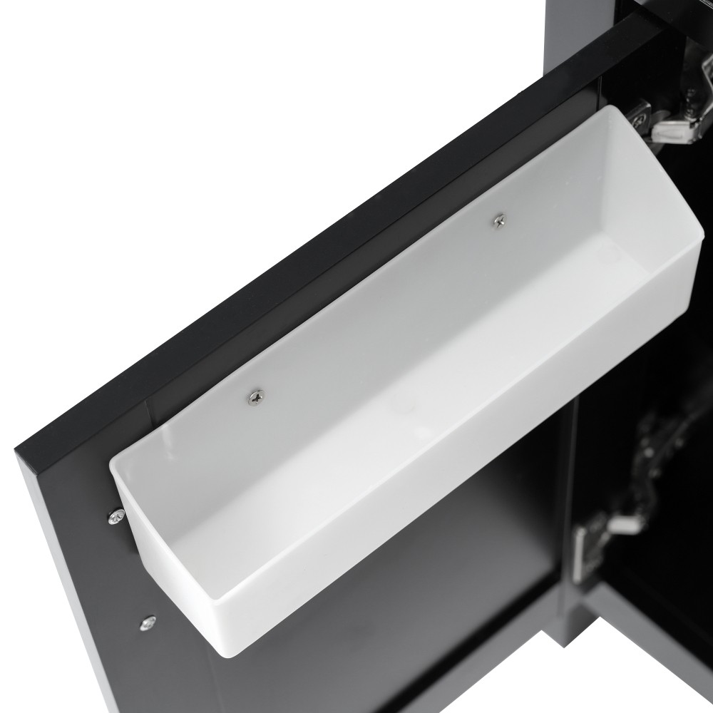 NEW 30″ Bathroom Vanity Ceramic Sink Soft Close 2 Doors 1 Drawer Storage Cabinet