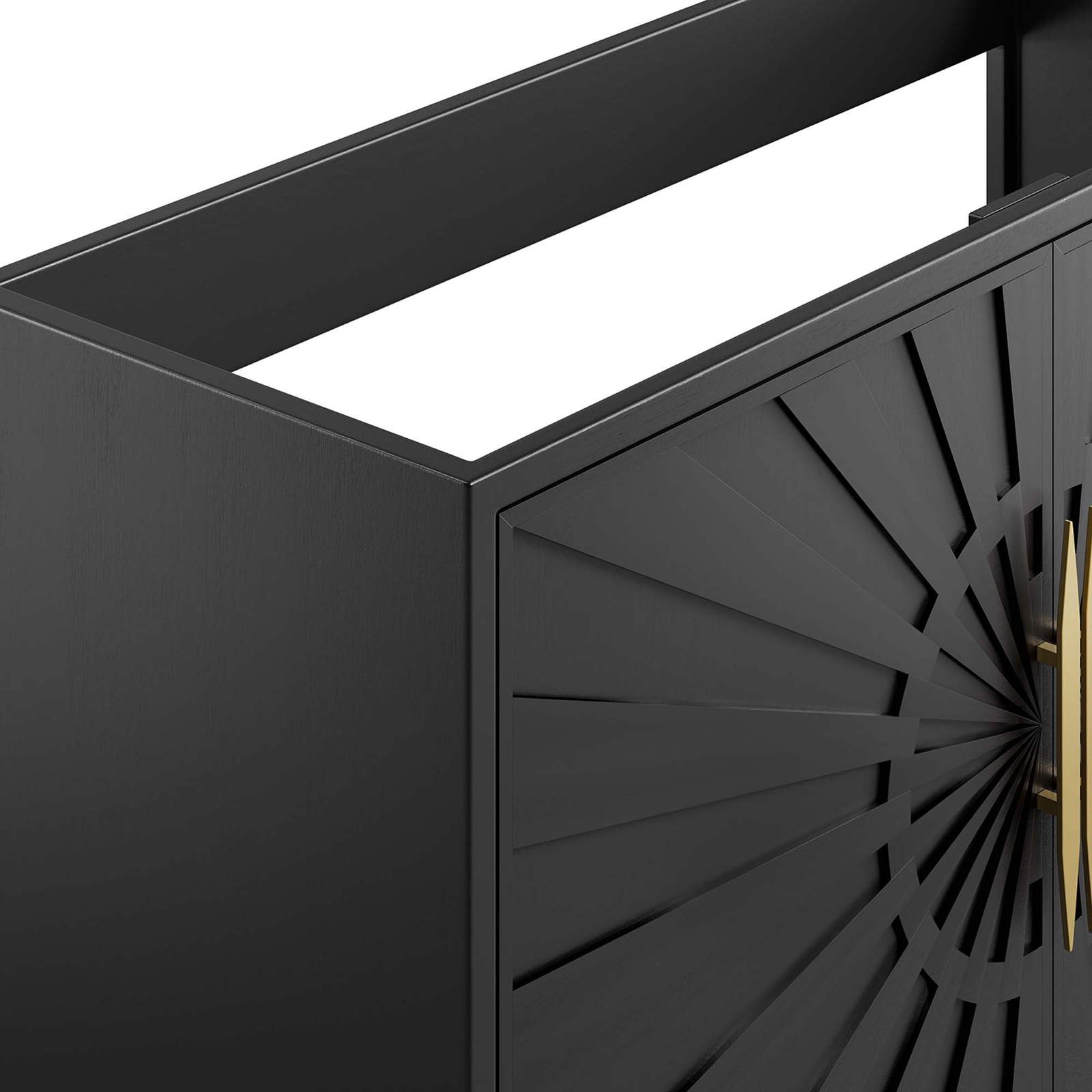 Awaken 48″ Double or Single Sink (Not Included)Bathroom Vanity Cabinet in Black
