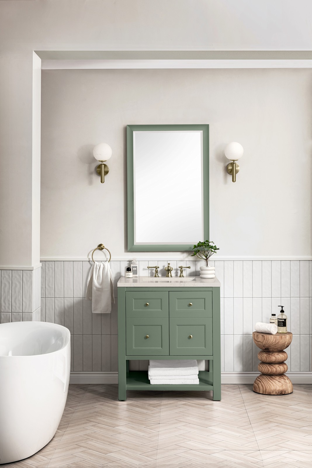 James Martin Vanities 330-V30-3SFR Breckenridge 30″ – White