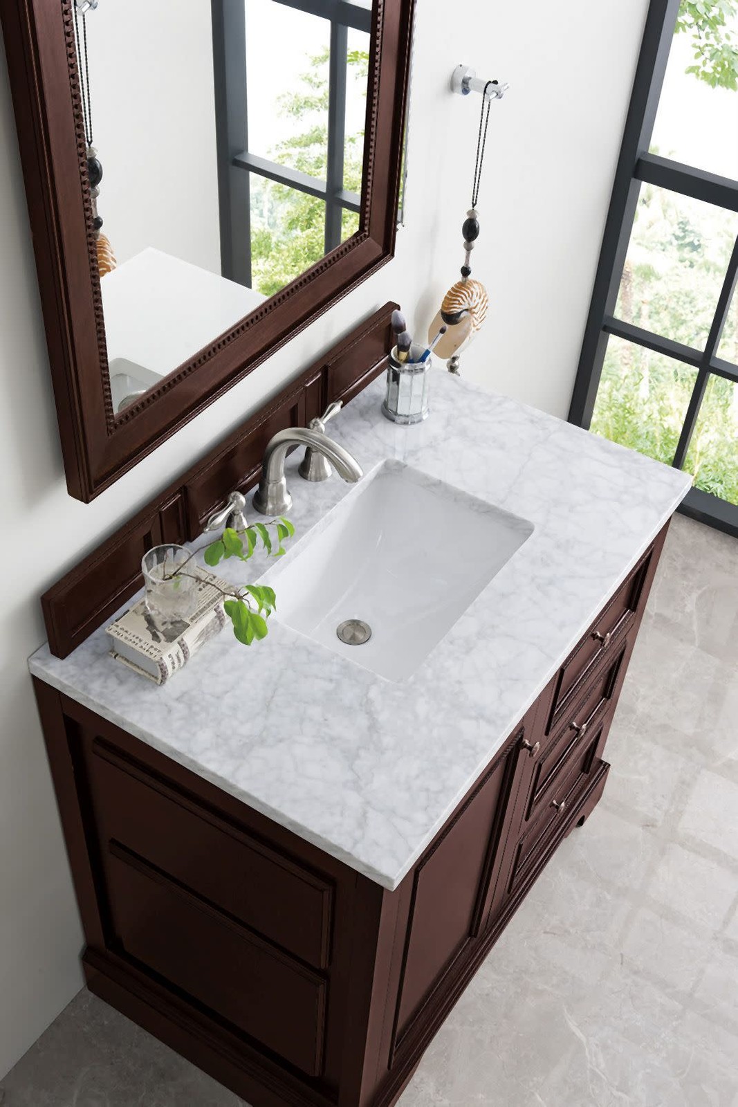 James Martin Vanities 825-V36-3CAR De Soto 36″ – White