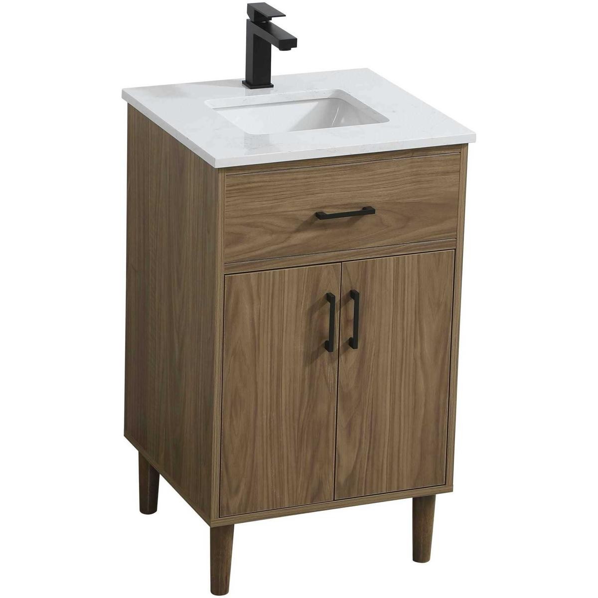 Elegant Lighting VF25020WB Chandler Vanity Walnut Brown