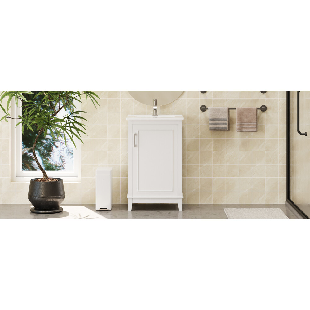 20 Inch Bathroom Vanity Modern Small Bathroom Vanity Cabinet With Ceramic Basin