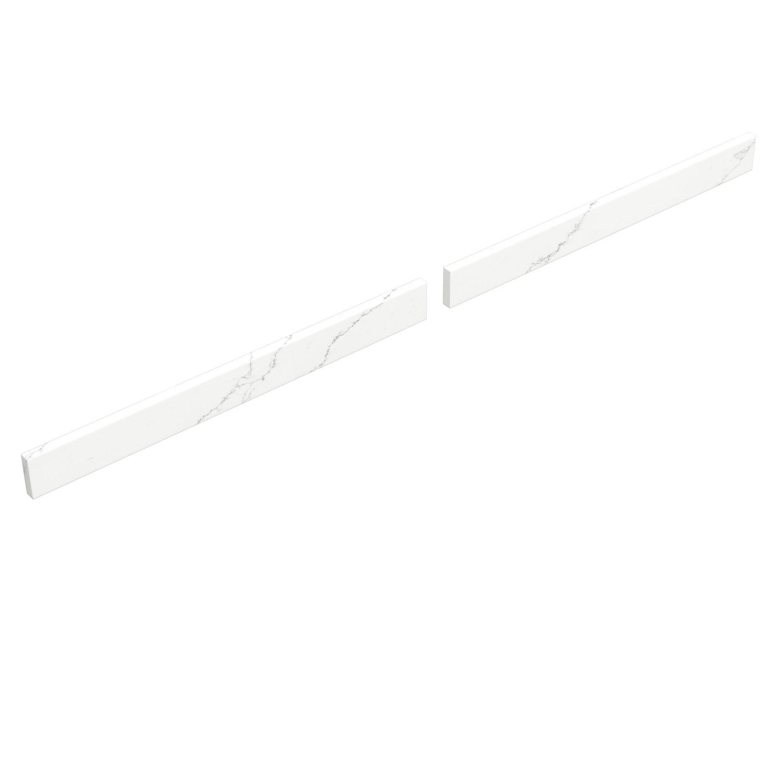 Wyndham Collection 60×3-Inch White Cultured Marble Vanity Bathroom Backsplash