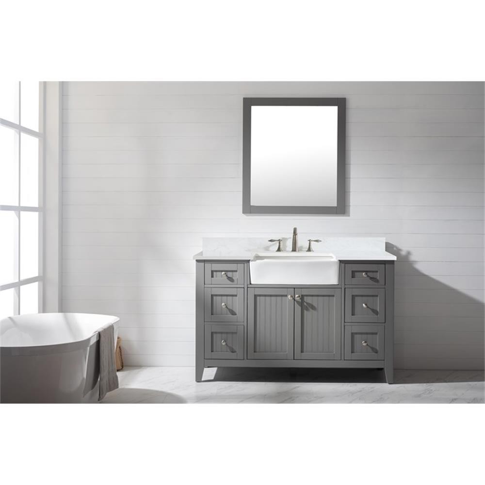 Design Element Burbank 54″ Single Vanity in Gray