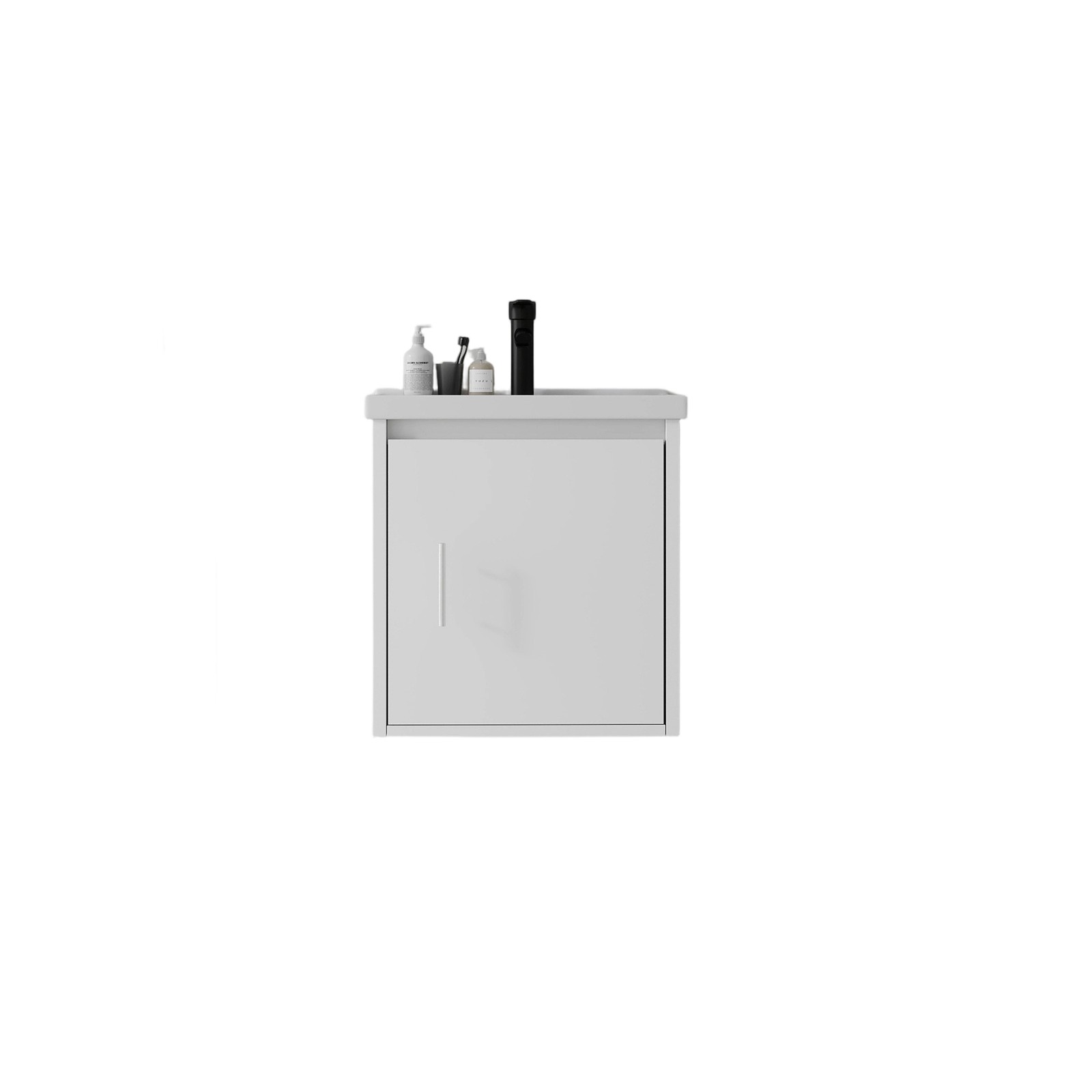 20″ Floating Bathroom Vanity Combo Wall Mounted Plywood Cabinet White