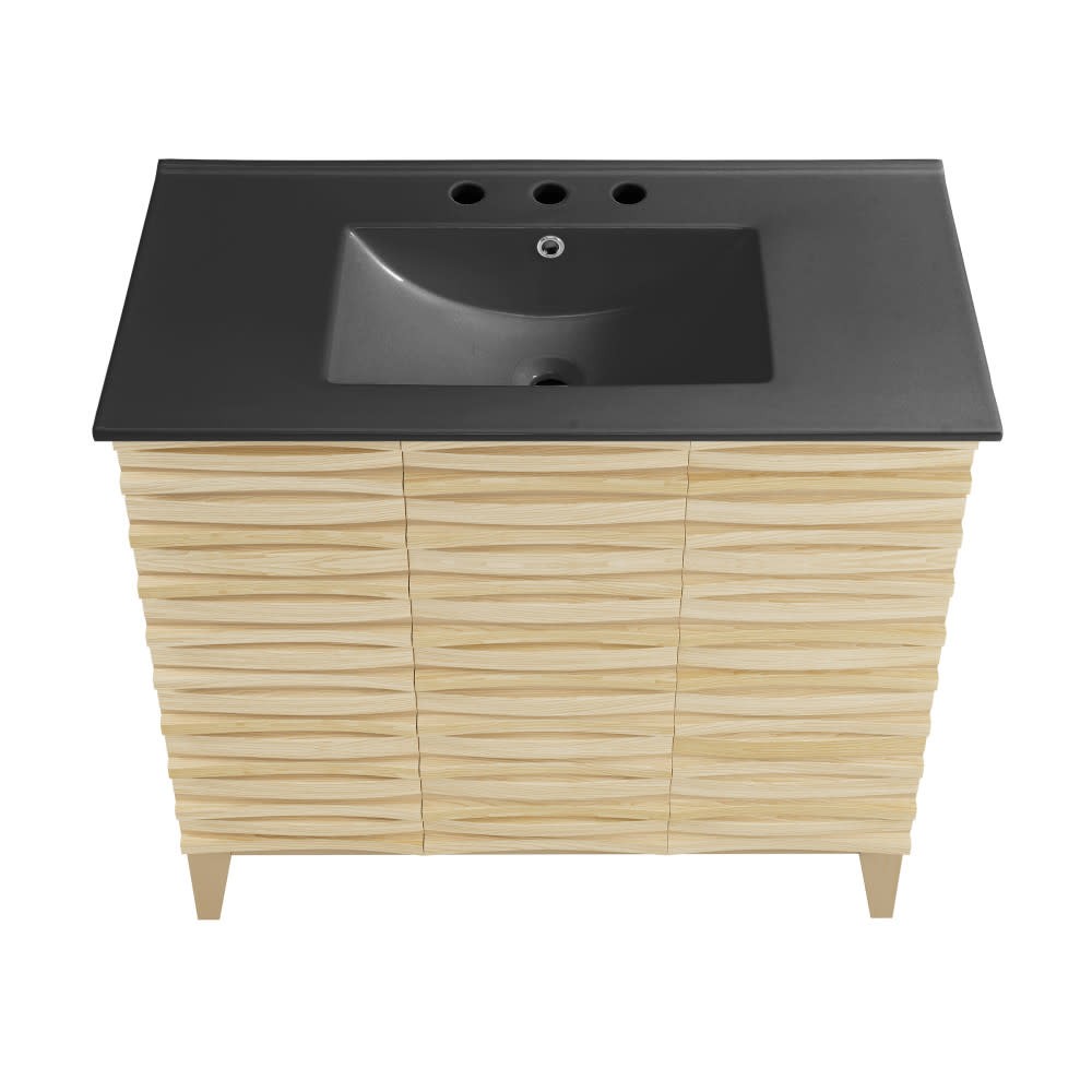 Swiss Madison SM-BV471-3MB Cascade 36″ – Natural Oak / Matte Black