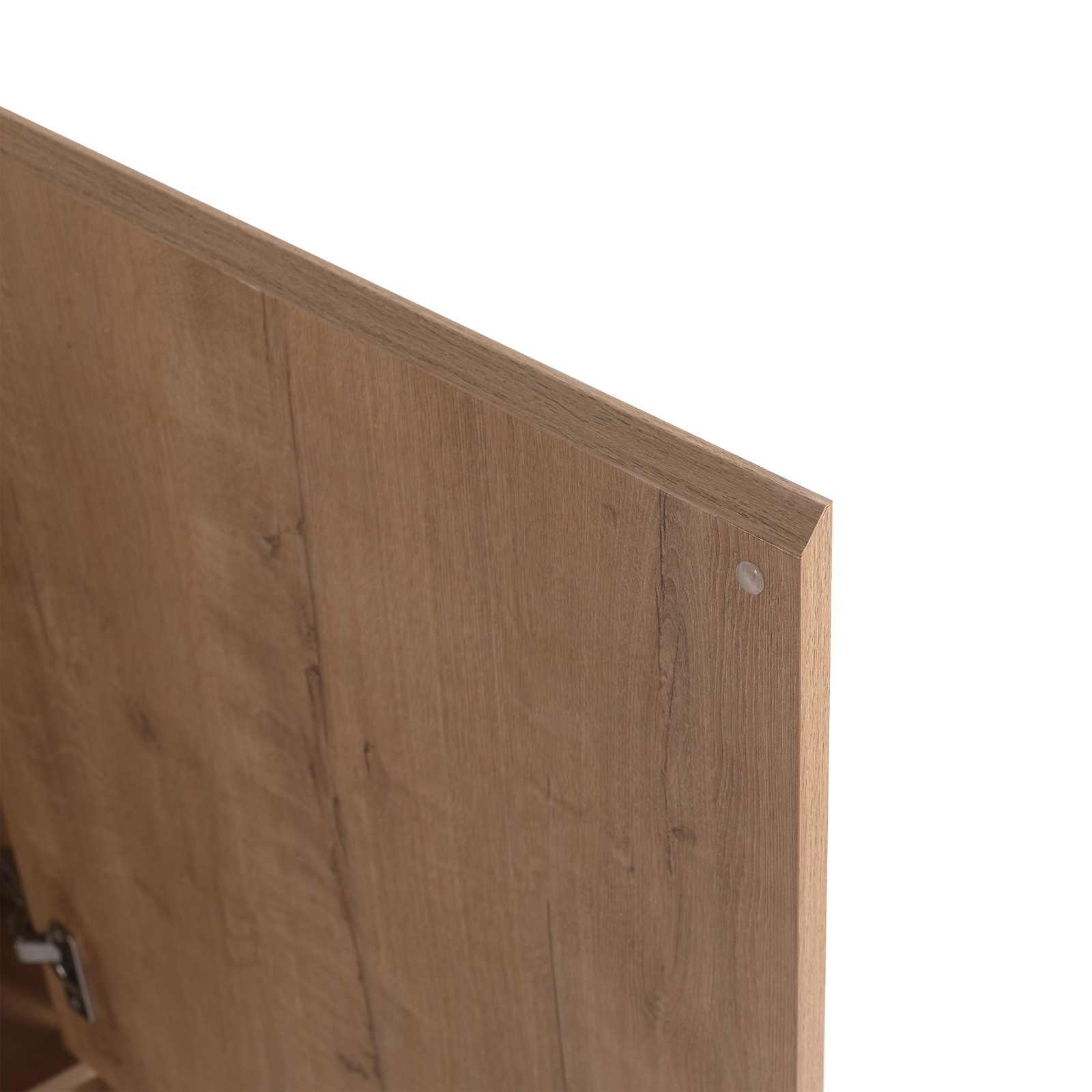 30inch Plywood Freestanding Bathroom Vanity Cabinet With Ceramic Sink Basin Oak