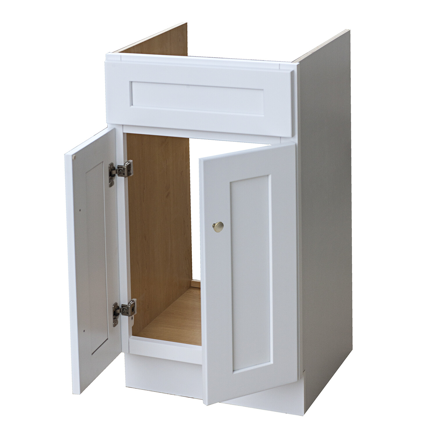 18×16 White Shaker Vanity Two Door