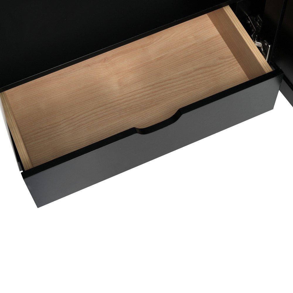 NEW 30″ Bathroom Vanity Ceramic Sink Soft Close 2 Doors 1 Drawer Storage Cabinet