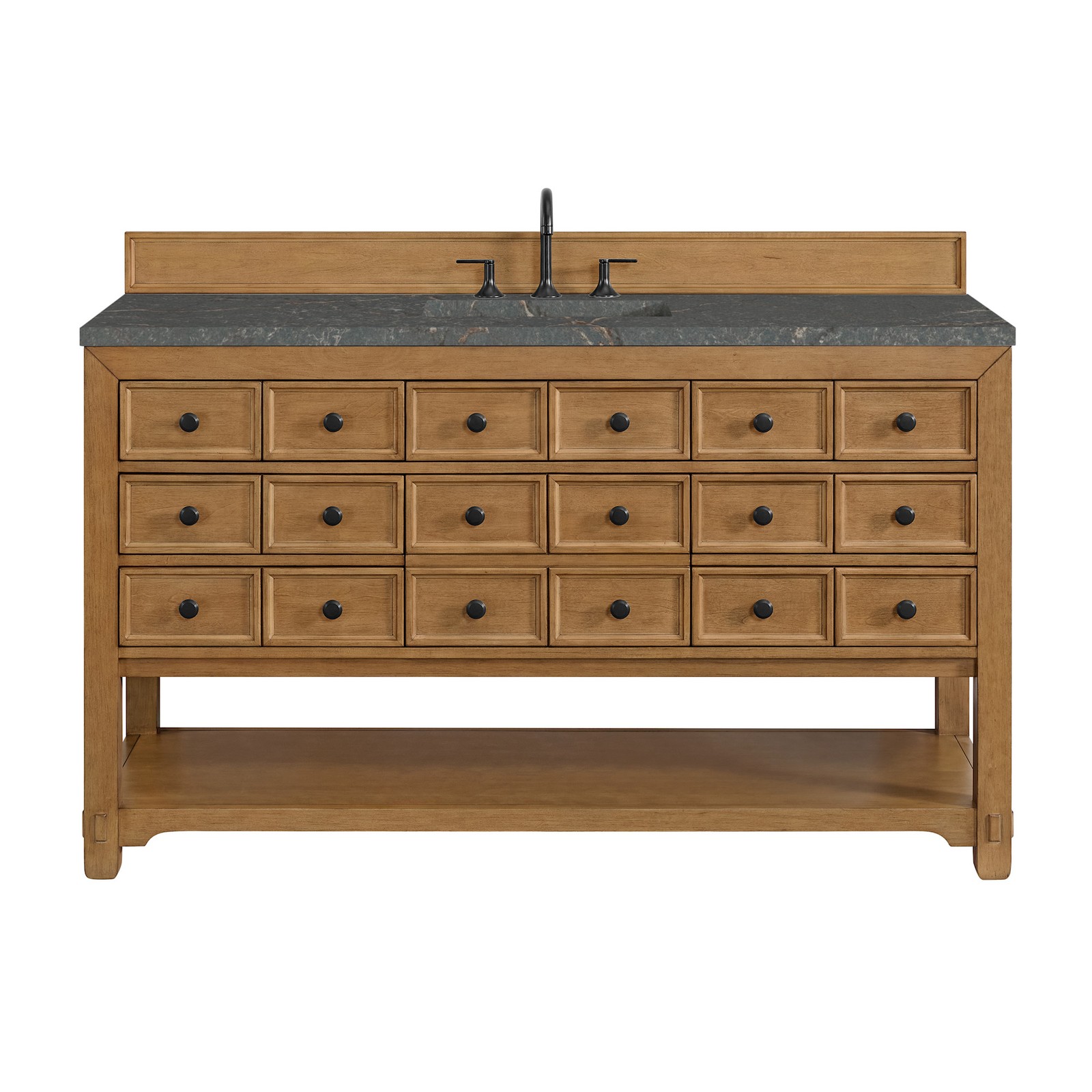 James Martin Vanities 505-V60S-3PBL Malibu 60″ – Amber Birch