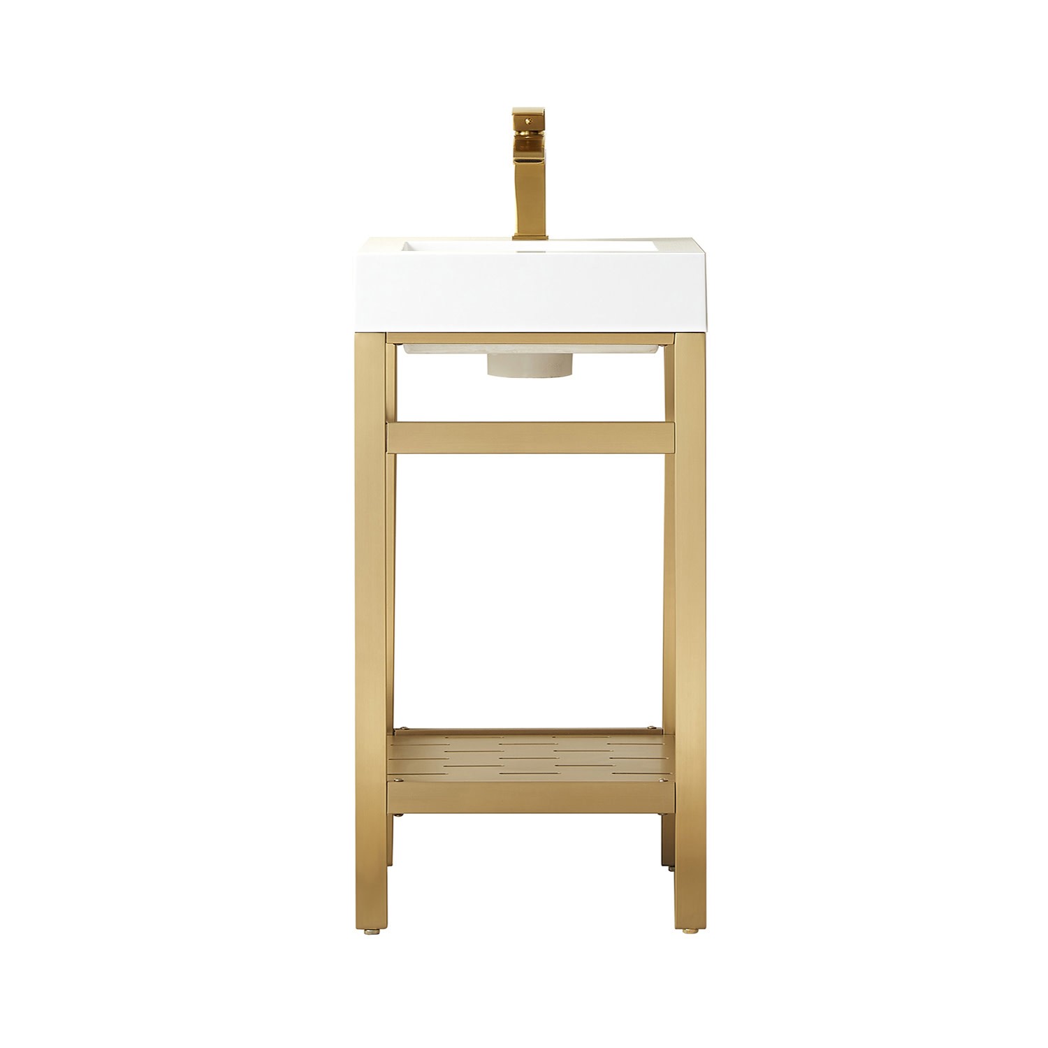 Miseno MV702818-NM Ablitas 18″ – Brushed Gold / White