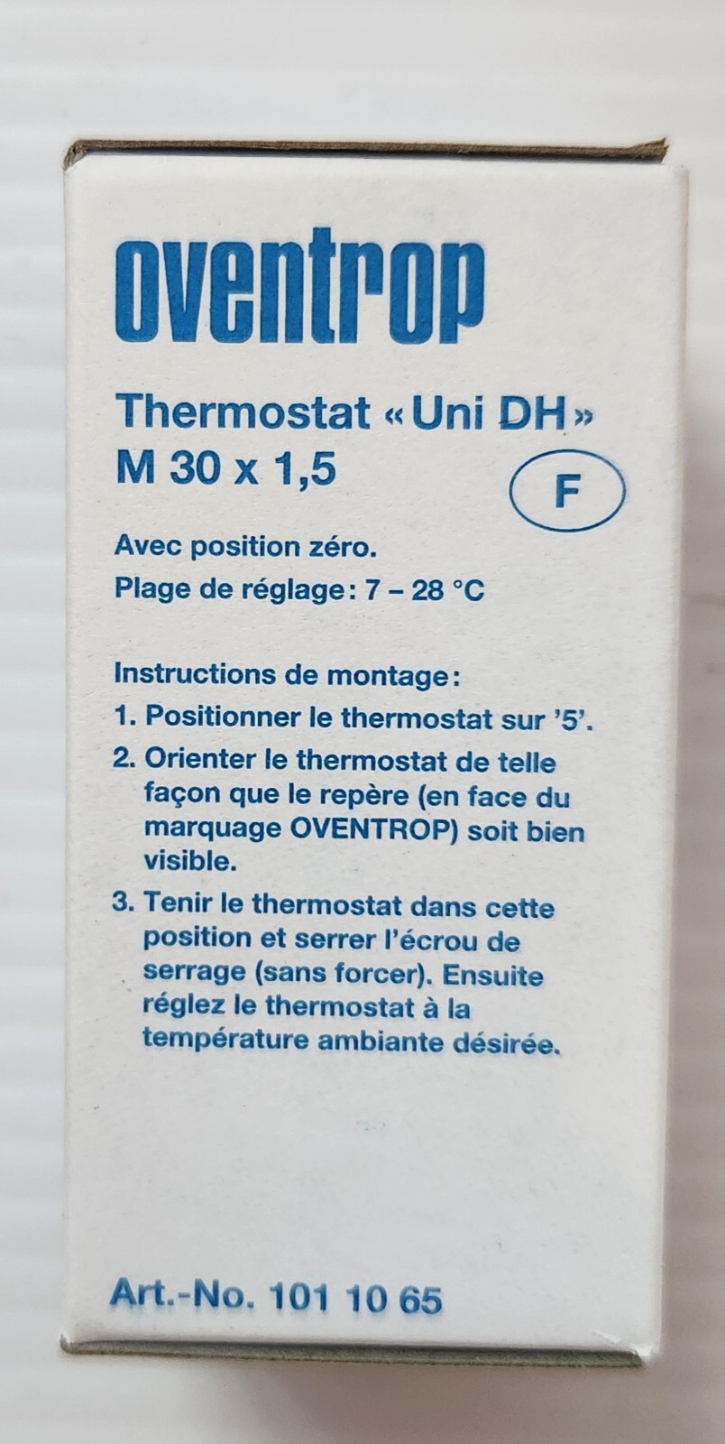 OVENTROP-THERMOSTAAT “UNI DH” M30 X 1, 5-SKU: 101 10 65-ONLY SALE LOTE OF 10 PCS