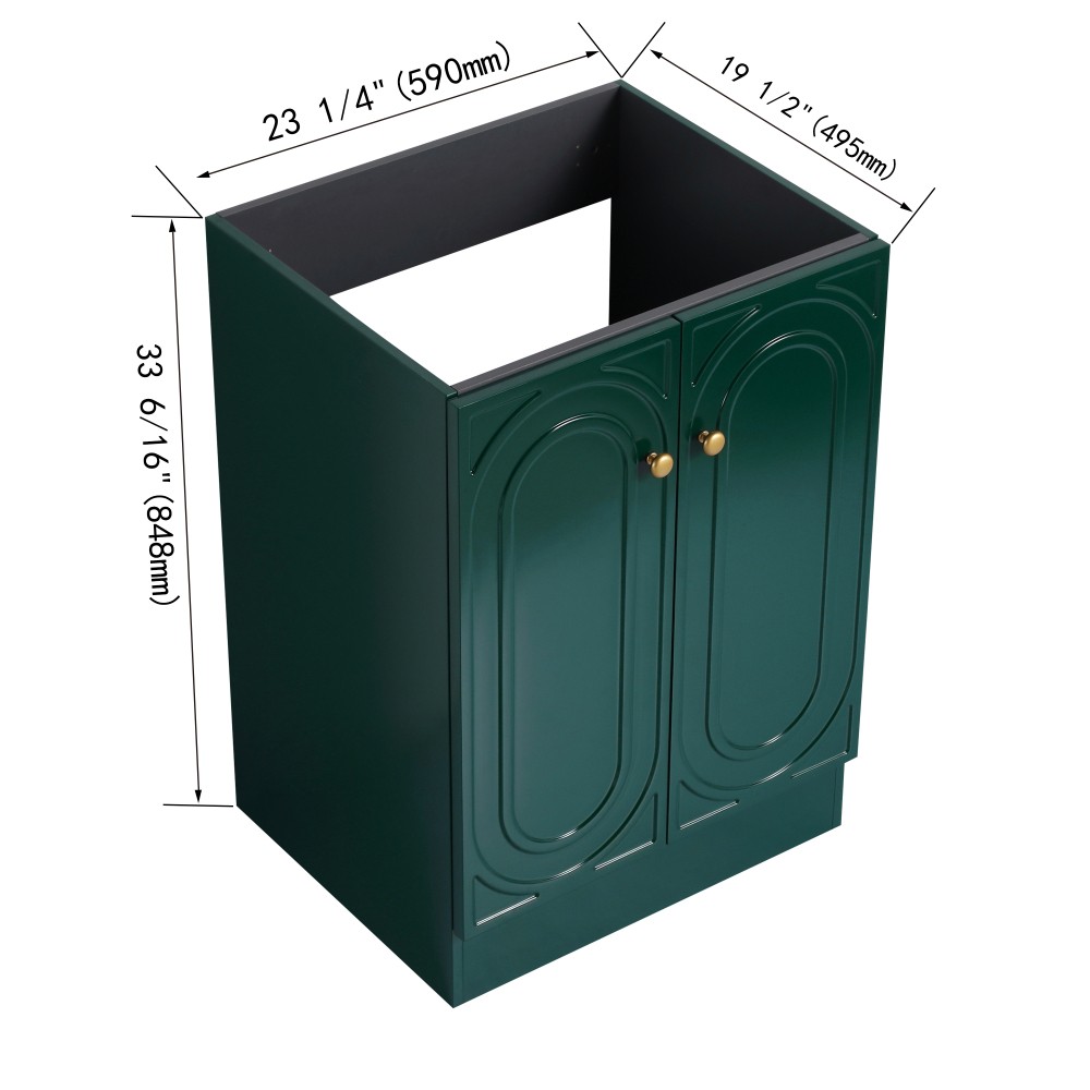 Freestanding Bathroom Vanity with Two Soft-Close Cabinet Doors