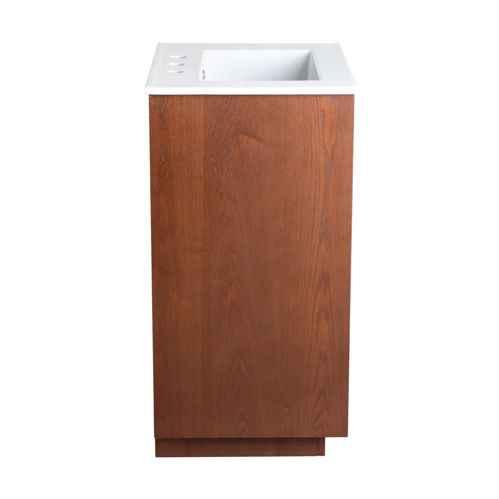Swiss Madison SM-BV372-3 Daxton 24″ Freestanding Bathroom Vanity – Brown Oak /