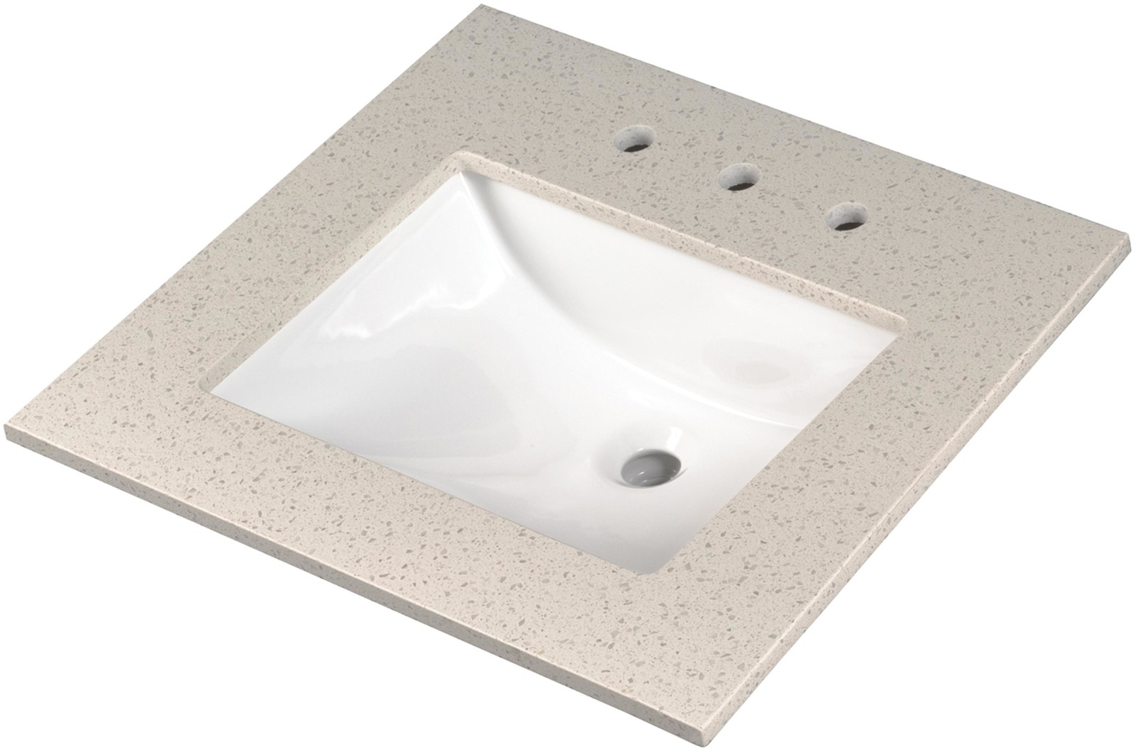 Ackland AKFVNEM31X22P-SB LustreLine 31 in. x 22 in. Integrated – Cristal Blanche