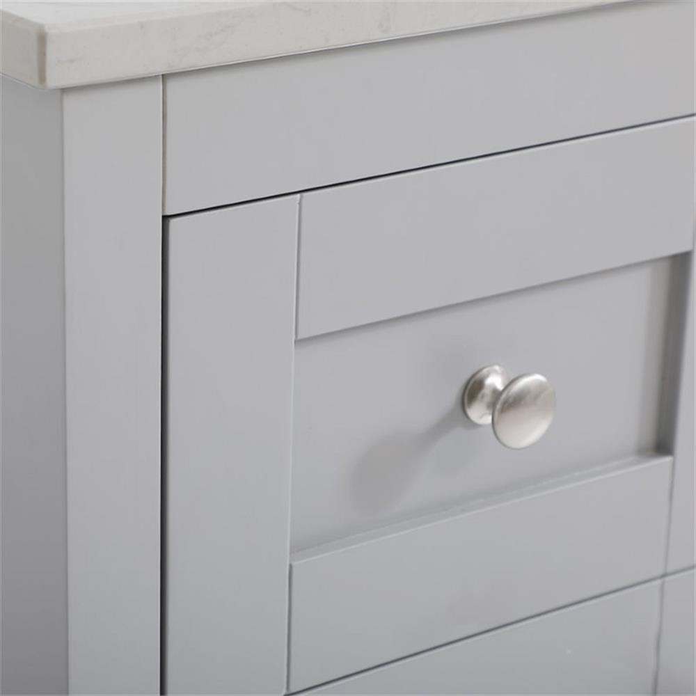 Elegant Decor Moore 48″ Single Quartz Top Bathroom Vanity in Gray