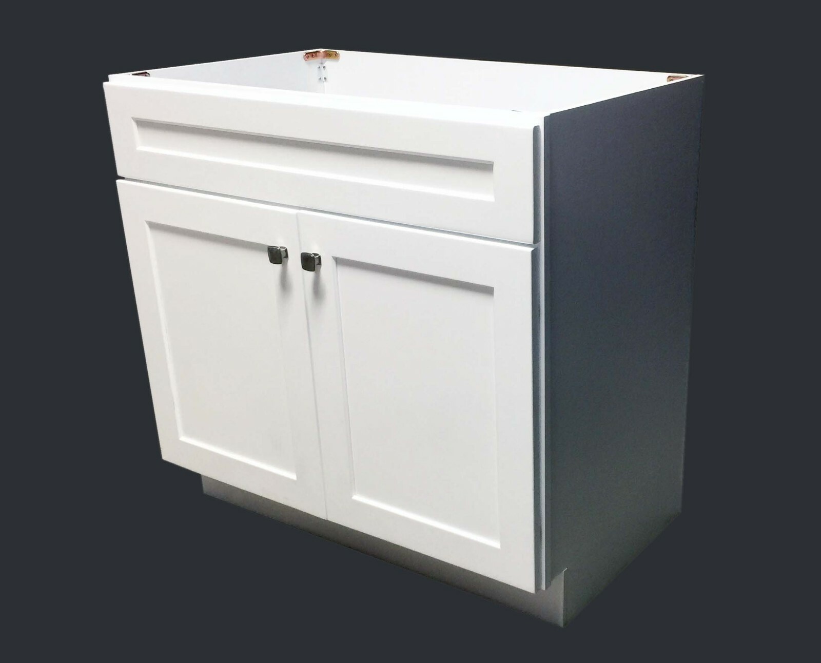 New White Shaker Bathroom Vanity Base Cabinet 36″w x 21″d x 34.5″h WS-V3621