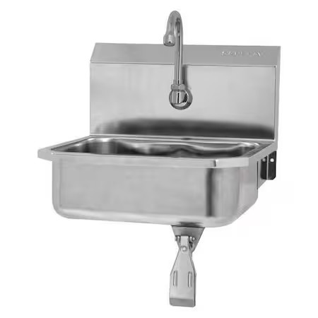 Sani-Lav 605L-0.5 Hands-Free Sink, 16″X15.25″X13″, Silver