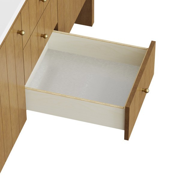 60″ James Martin Hudson 435-V60D-HNO Double Vanity Cabinet Honey Oak