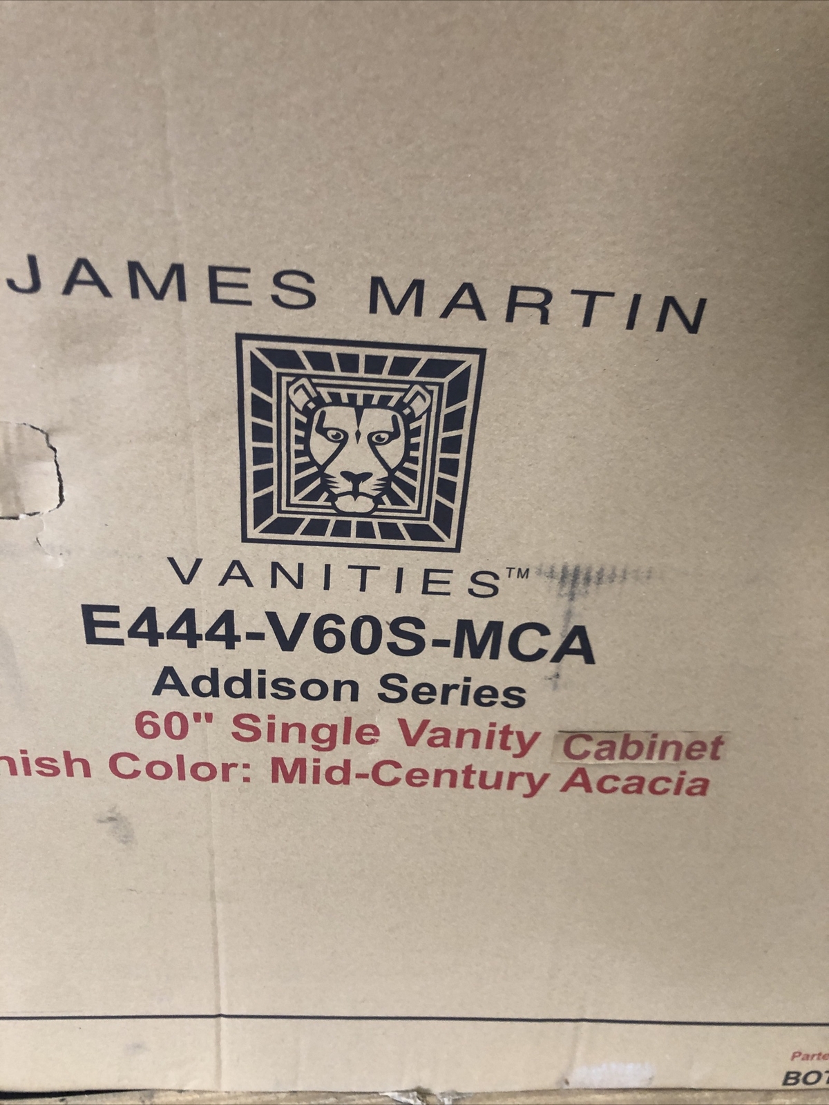 James Martin Vanity E444-V60S-MCA & Arctic Fall Solid Top, Exclude Sink & Faucet