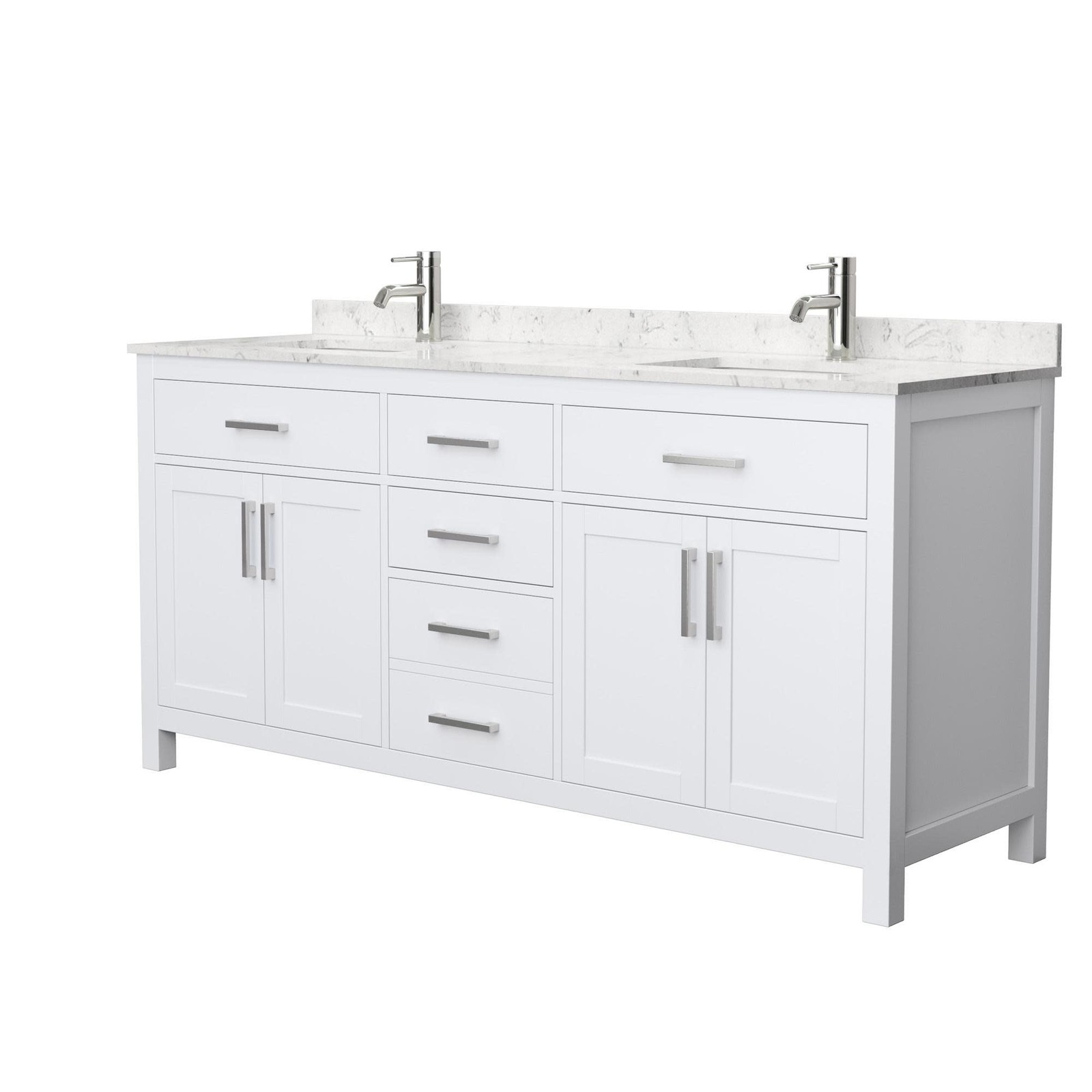 Wyndham Collection WCG242472DCCUNSMXX Beckett 72″ – Dark Gray / Carrara Cultured