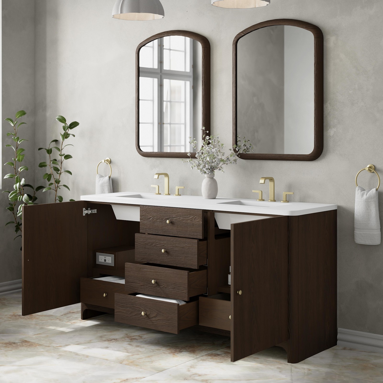 James Martin Vanities D125-V72-WWZ Gracyn 72″ – Coastal DriftWood