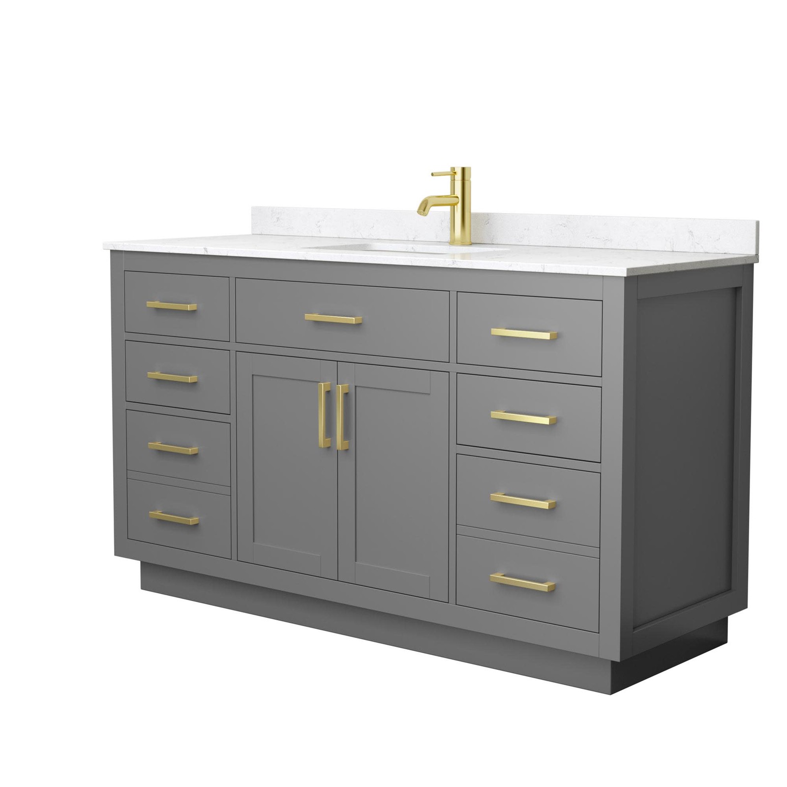 Wyndham Collection WCG262660S-VCA-UNSMXX Beckett TK 60″ – Dark Blue / Carrara