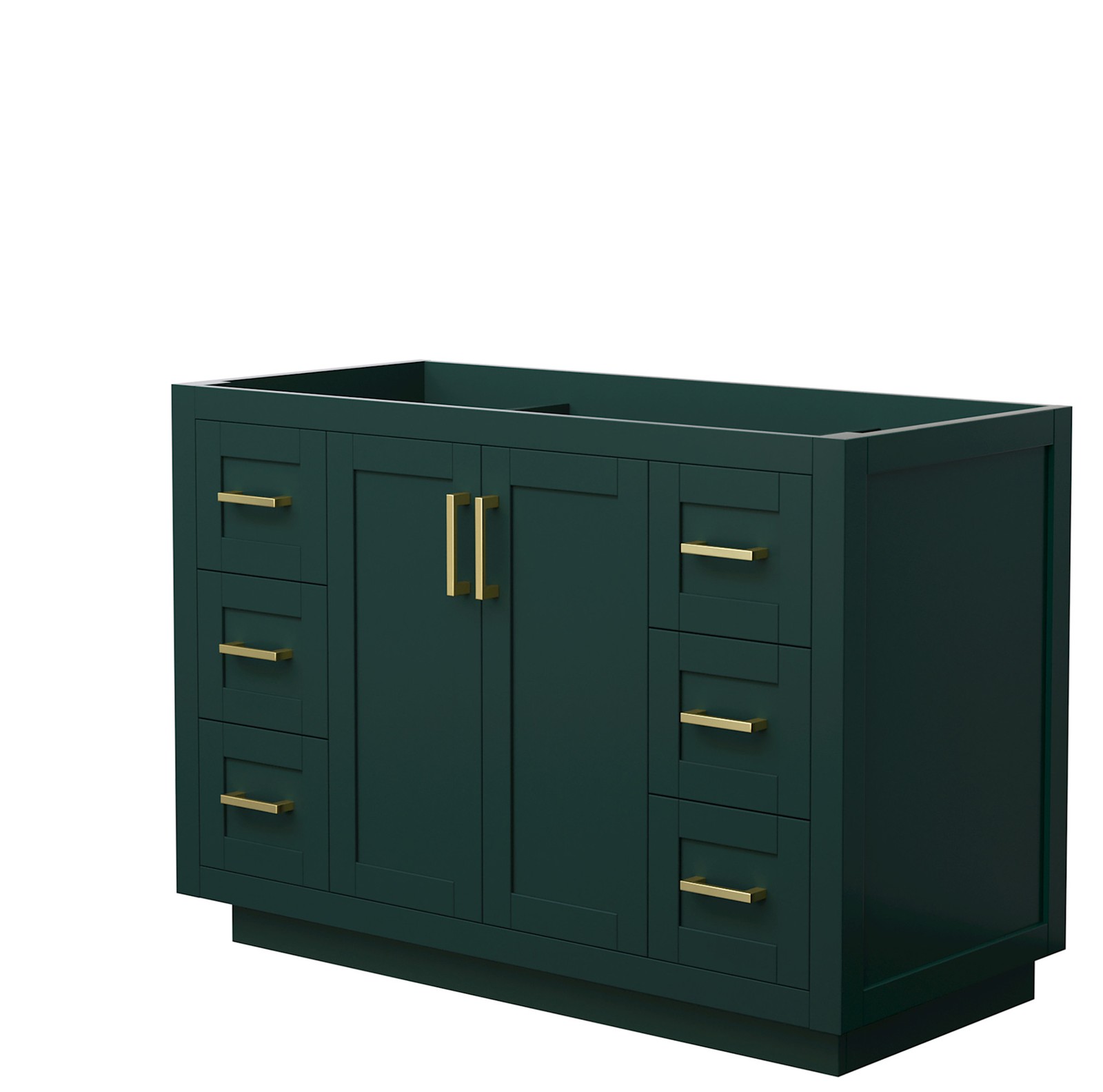 Wyndham Collection WCF2929-48S-CX-MXX Miranda 48″ Single – Green / Brushed Gold