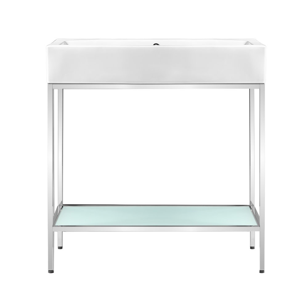 Swiss Madison SM-BV72 Pierre 33-1/2″H Console Sink Set – Chrome