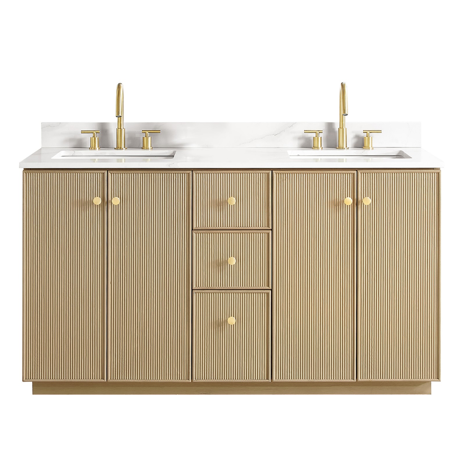 Miseno MV-NM-OZA60M-WQT Oza 60″ – Aged Natural Oak
