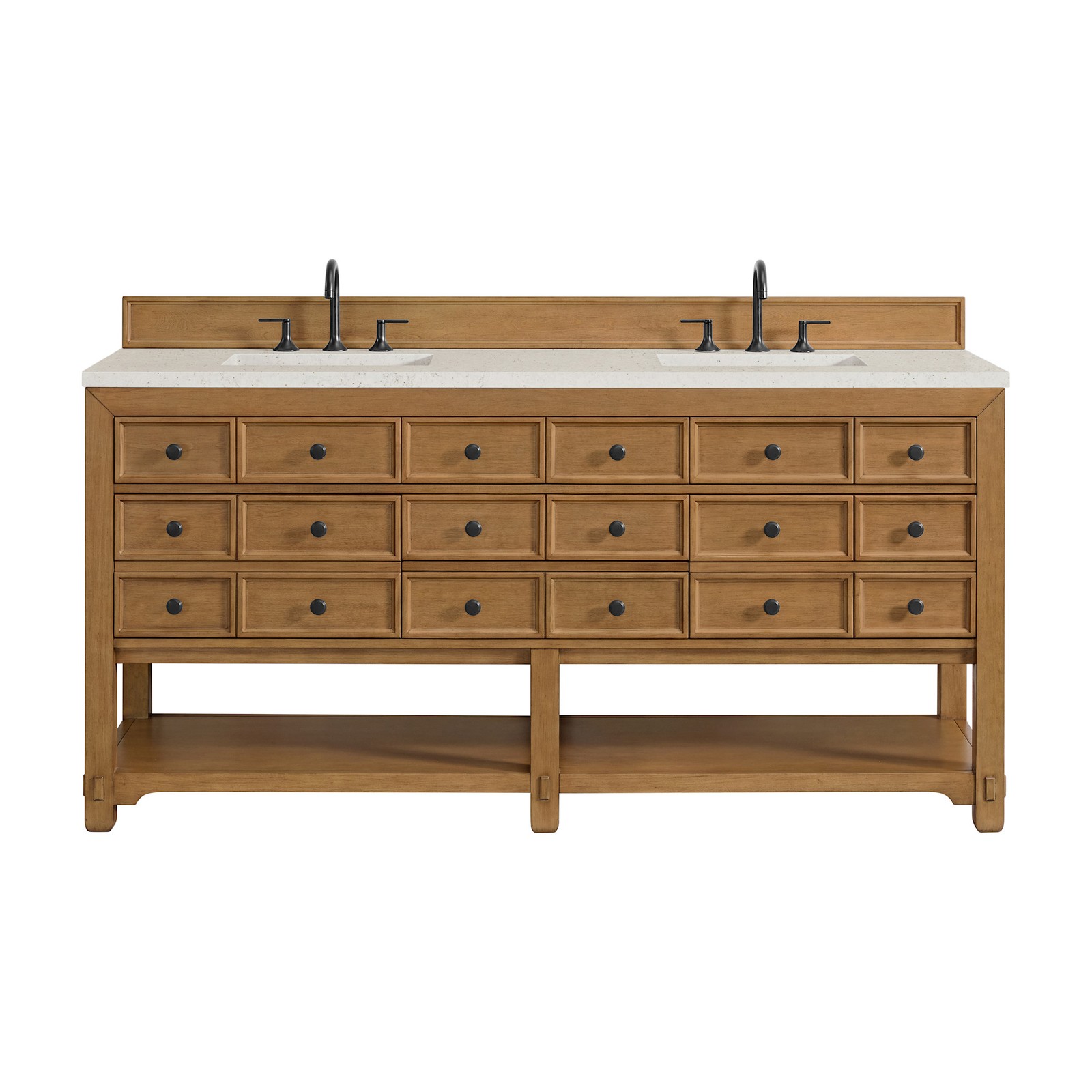 James Martin Vanities 505-V72-3LDL Malibu 72″ – Amber Birch