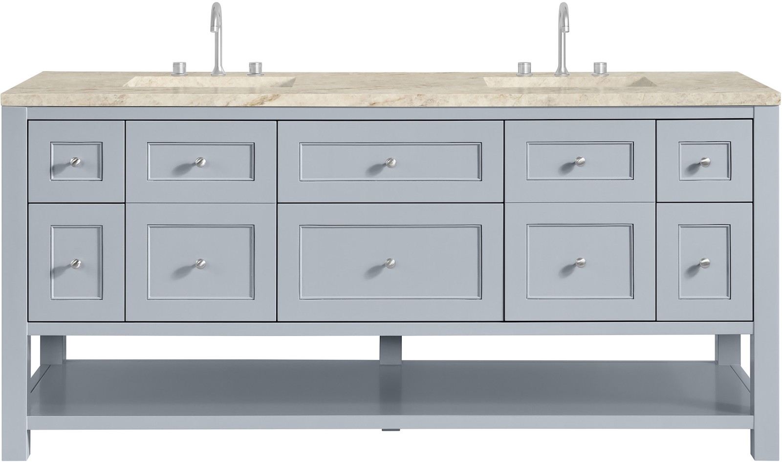 James Martin Vanities 330-V72-FTJR Breckenridge 72″ – Serenity Blue