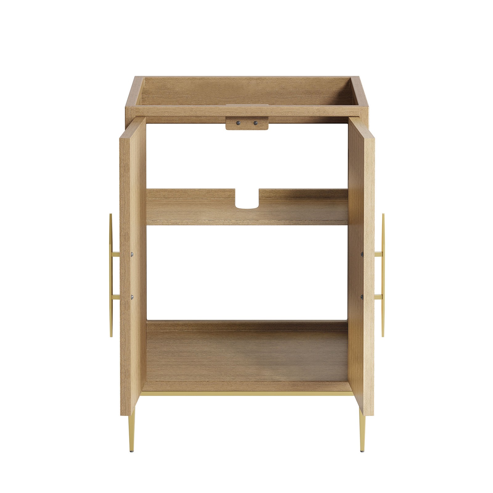 Modway Awaken 24″ Bathroom Vanity Cabinet in Oak – Sink Basin Not Included
