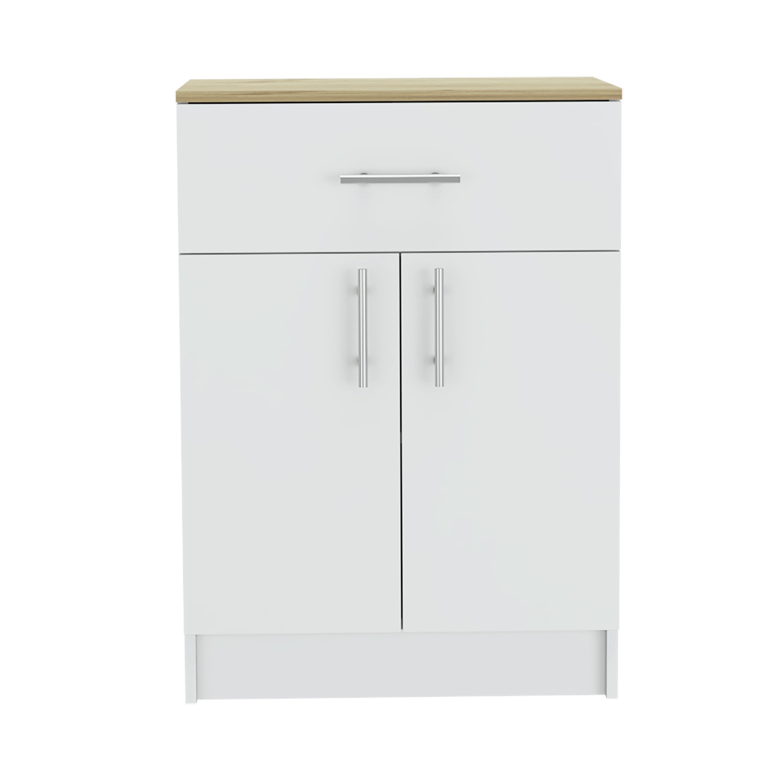 Oxford Pantry Cabinet, One Drawer, One Double Door Cabinet With Two Shelves