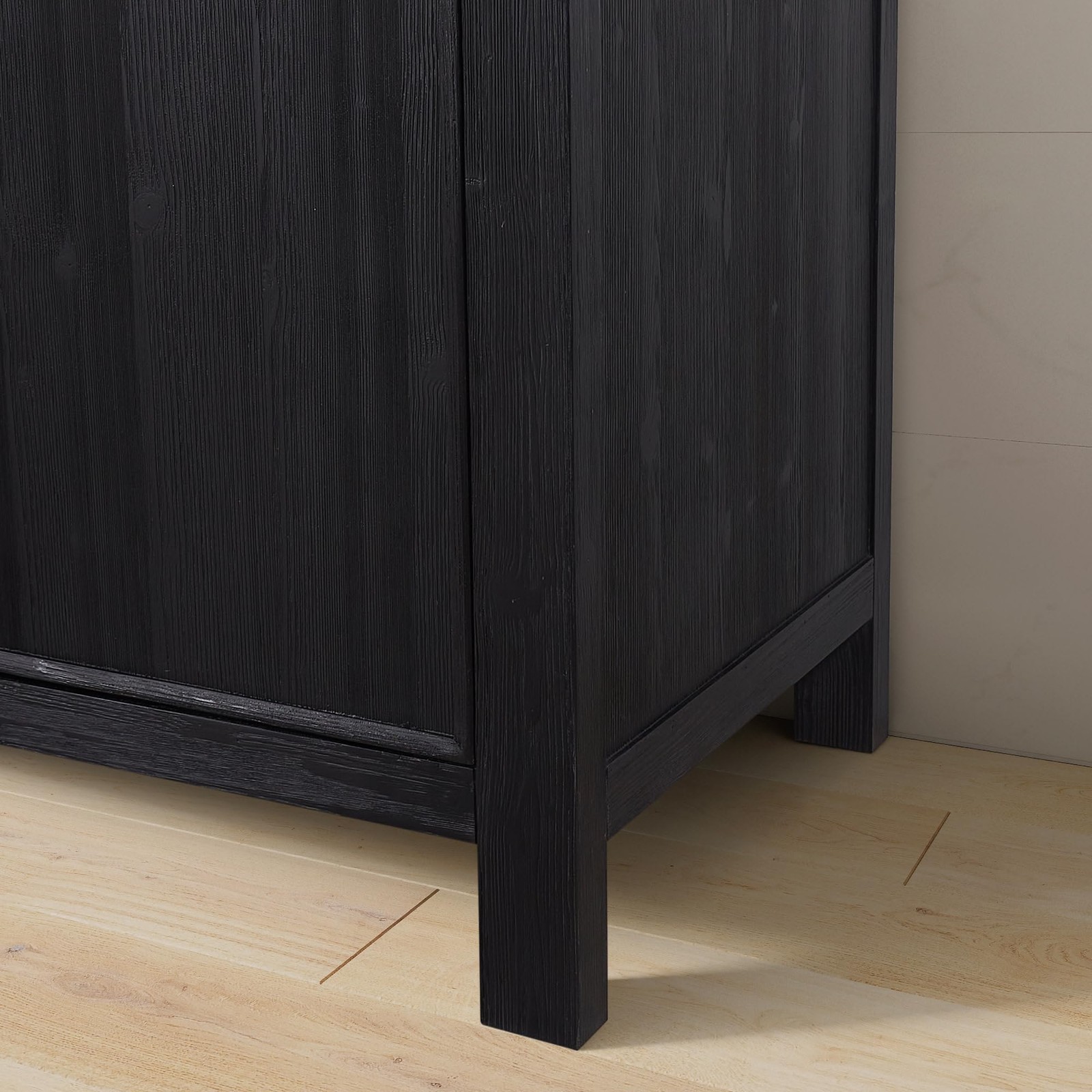 Miseno MV-LEON84-LWT-FB León 84″ Free Standing Double Basin Vanity Set