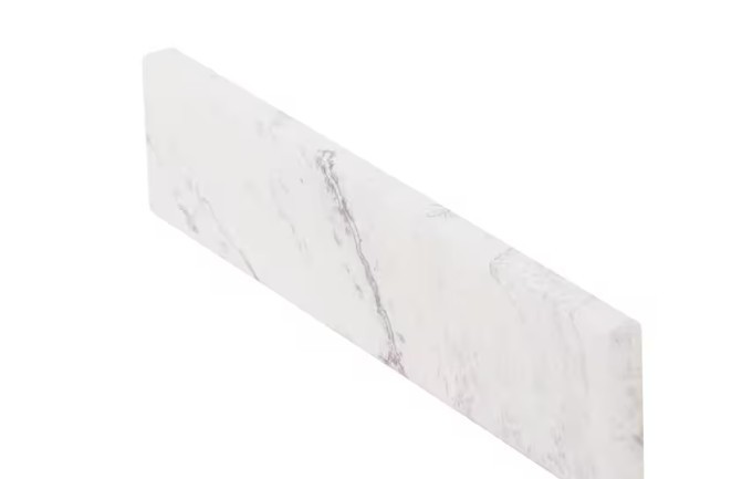 H D 18 in. W Cultured Marble Vanity Sidesplash in Lunar