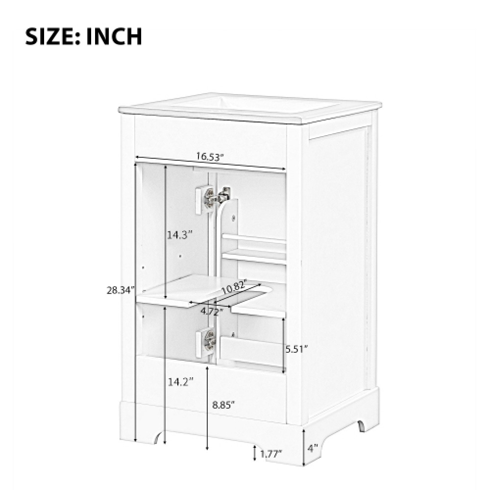 Bathroom Vanity W Sink Bathroom Cabinet W Soft Closing Door Storage Rack