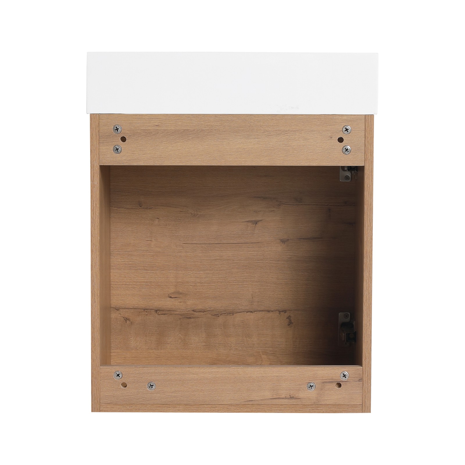 18in Floating Wall-Mounted Bathroom Vanity Cabinet W/ Resin Sink Basin Plywood