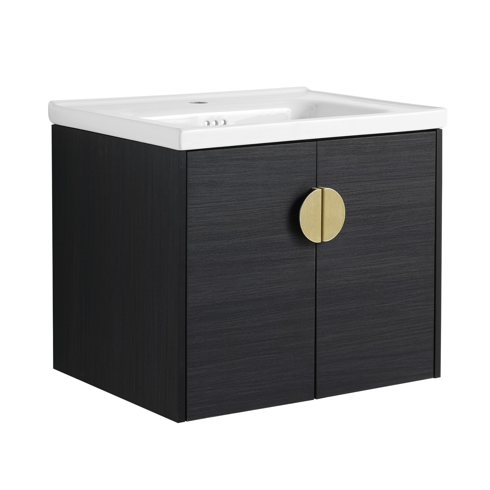 24 Inch Soft Close Doors Bathroom Vanity With Sink, For Small Bathroom