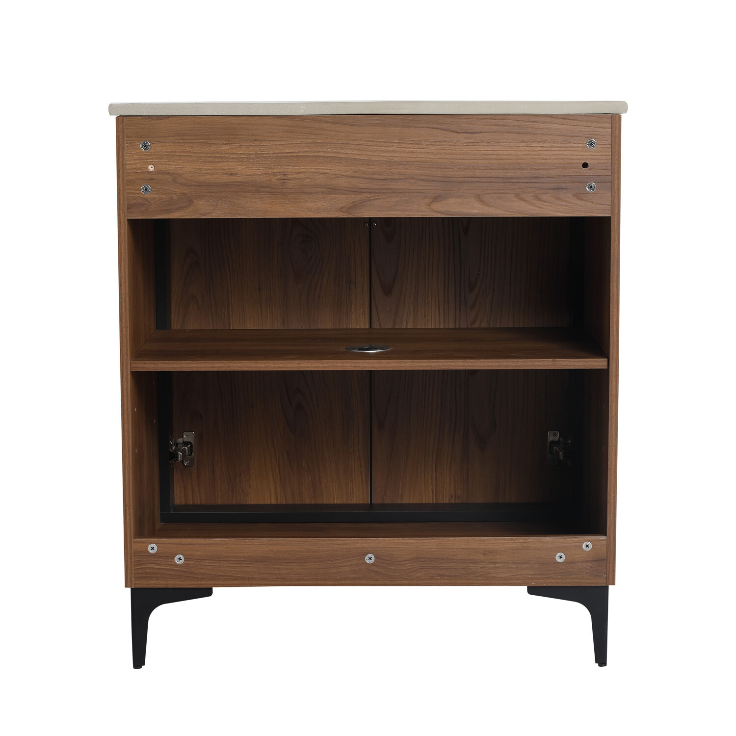 24″ 30″ Bathroom Vanity w/Sink, Freestanding Bath Vanity Storage Cabinet,2 Doors
