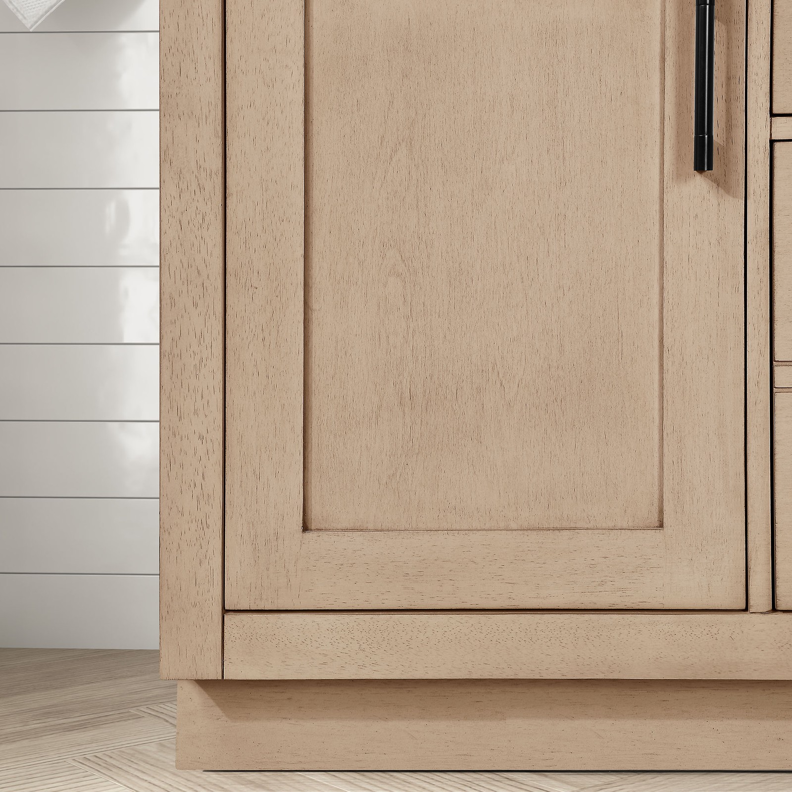 Bailey 48″ Bathroom Vanity in Sahara Birch with White Countertop
