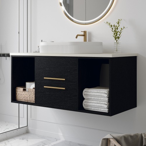 40 inch wide Floating Bathroom Vanity Ceramic Modern Sink Vanity For Bathroom