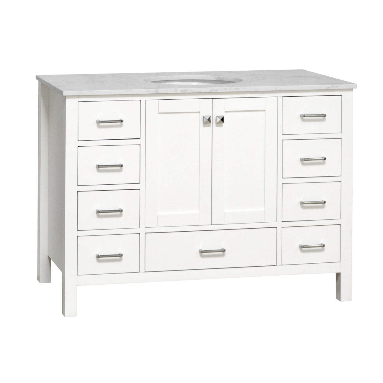 Horizon 48-inch Vanity with Engineered Carrara Top