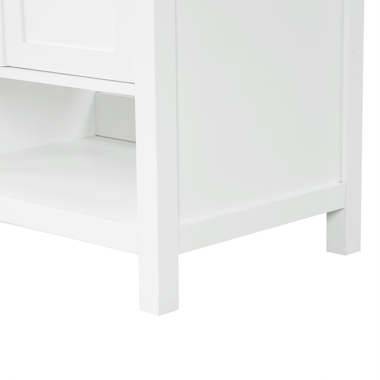 36″ Bathroom Vanity with Ceramic Sink, Modern Storage Cabinet w/Doors & Drawers