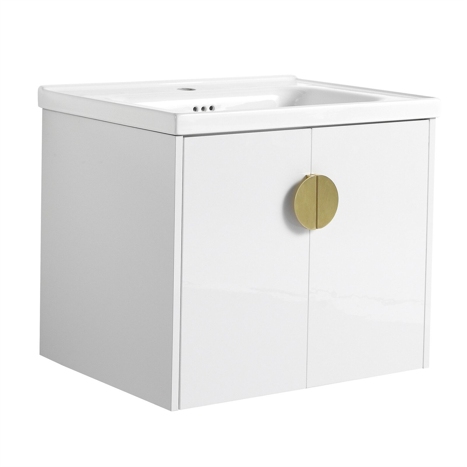 24″28″ Bathroom Vanity Cabinet with Sink and Soft Close Doors for Small Bathroom