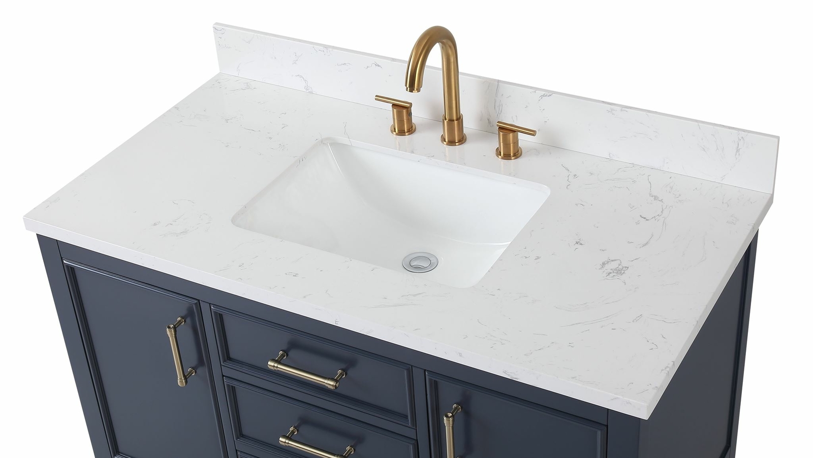 42 inch Navy Blue Color Finish Single Sink Bathroom Vanity – Felton 7220NB
